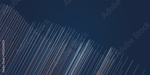 A sleek dark blue abstract background with wave lines and smooth gradients. The dynamic design and subtle transitions create a visually appealing and versatile backdrop for various creative projects.