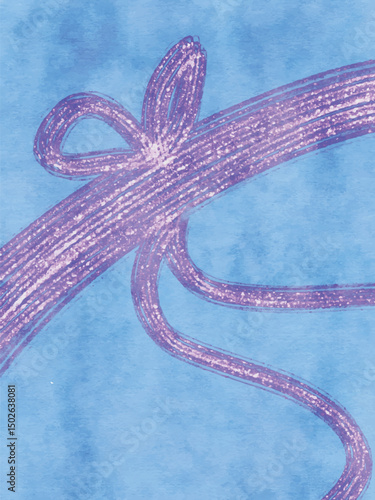 abstrac background with purple ribbon