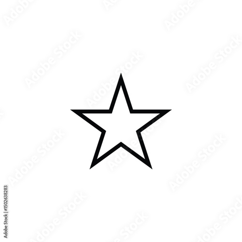 eps10 Star line art icon vector illustration design template isolated on white background