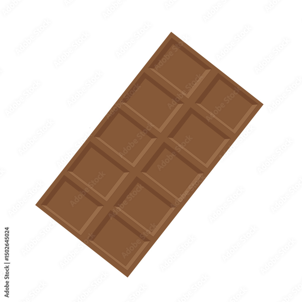 Sweets dark chocolate bar vector illustration Sweets dark chocolate bar vector illustration