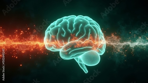 Wallpaper Mural Brain energy flow image Torontodigital.ca