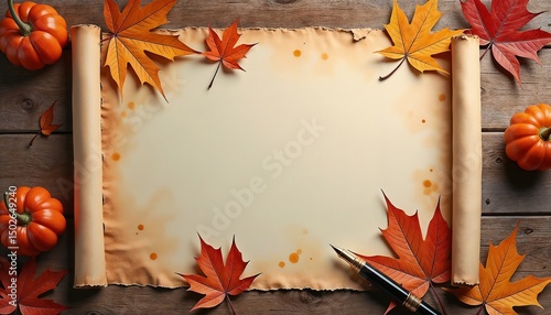 autumn leaf border