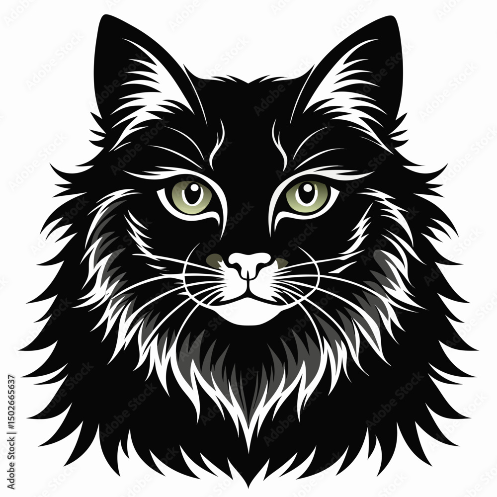 Fototapeta premium vector illustration of a cat