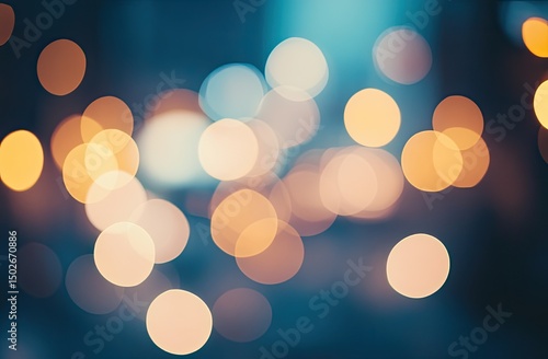 Abstract bokeh background with warm and cool tones