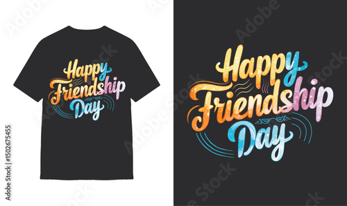 Best Friends Forever Celebration Tee Shirt Illustration