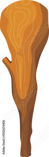 Stone Age Wooden Tool Illustration