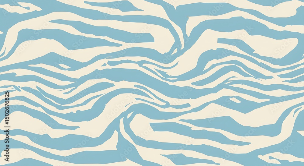 Seamless blue ocean waves vector pattern background Seamless blue ocean waves vector pattern background
