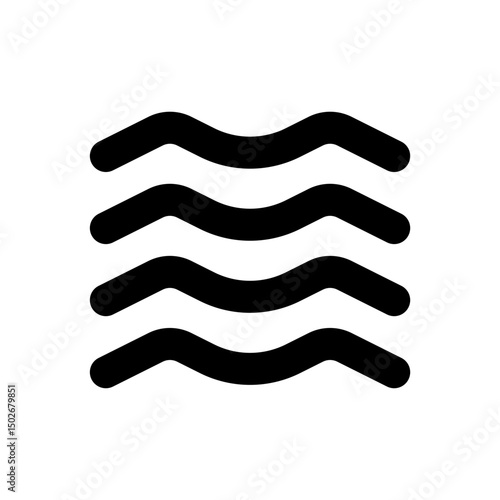 wave water outline concept vector illustration