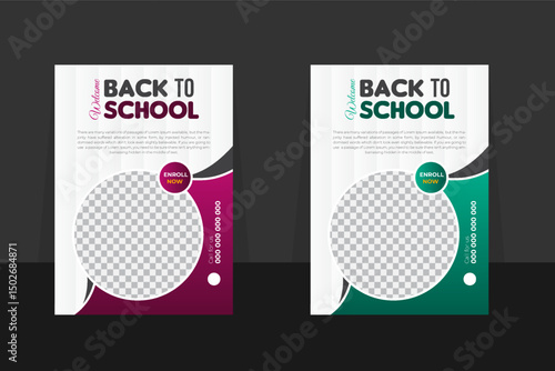 Fotografie Back to school Flyer Design