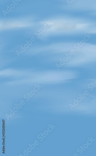 青空に浮かぶ雲のベクター背景