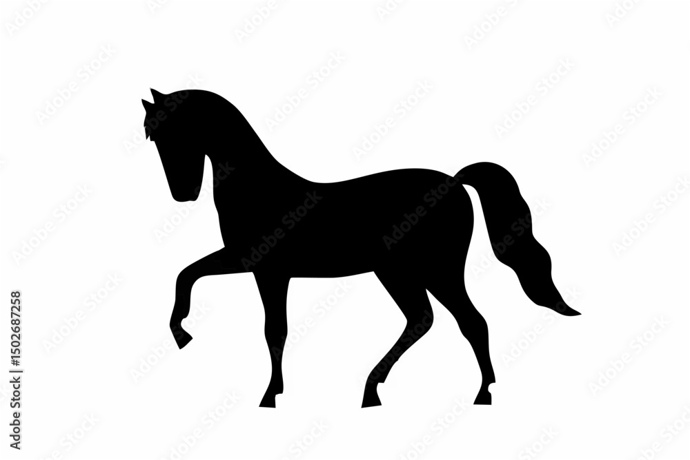 Horse icon simple black silho... Horse icon simple black silho...