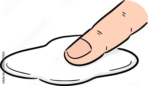 Illustration of applying glue
