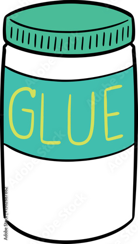 Illustration of glue bottle

