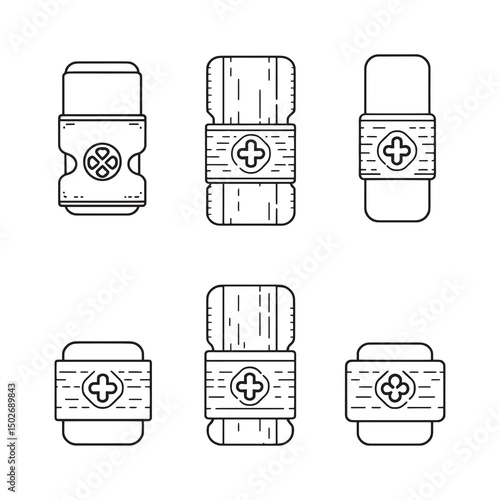 Tourniquet medical device emergency first aid vector illustration
