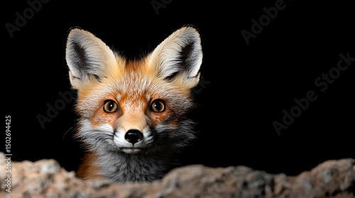 Wallpaper Mural Red Fox Portrait at Night in the Forest Torontodigital.ca
