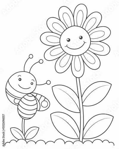bee coloring pages for kids