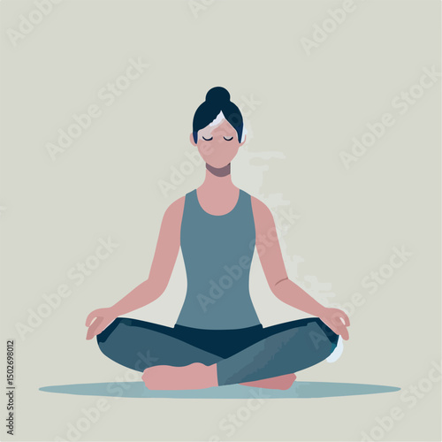 vector image of a person sitting