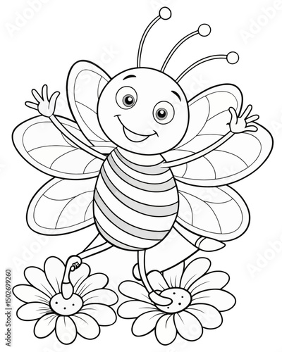 bee coloring pages for kids