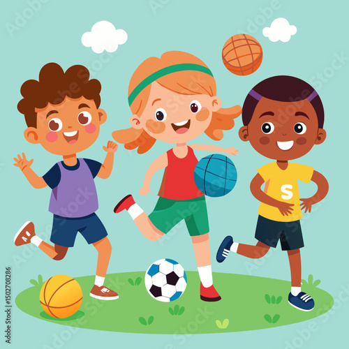 kids playing soccer