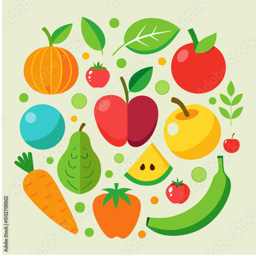 seamless pattern with vegetables