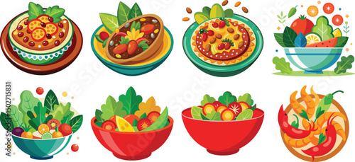 Assortment of fresh colorful organic vegetables on wooden pine table, healthy food background, top view, selective focus
