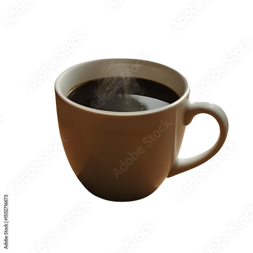 Wallpaper Mural cup of coffee isolated Torontodigital.ca