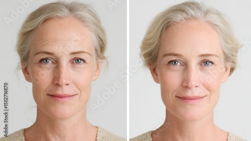 Anti-aging face treatments like microneedling, rf therapy, LED, and laser therapy transform older women's skin from saggy to firm and glowing