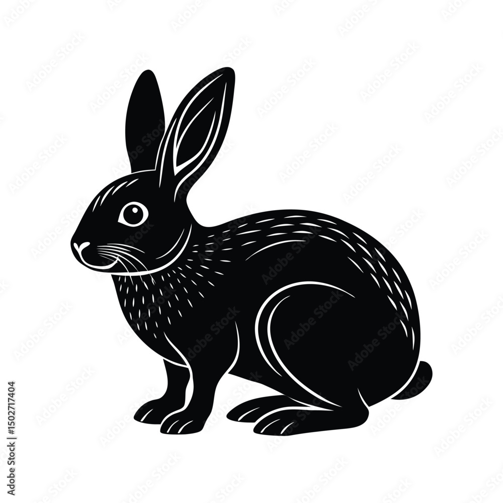 Fototapeta premium vector illustration of a rabbit