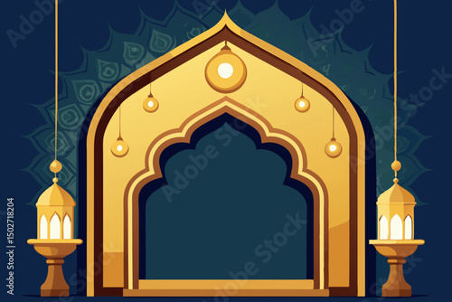 Elegant decorative golden frame with detailed ornate borders, ideal for adding a touch of class to any luxury display or photography