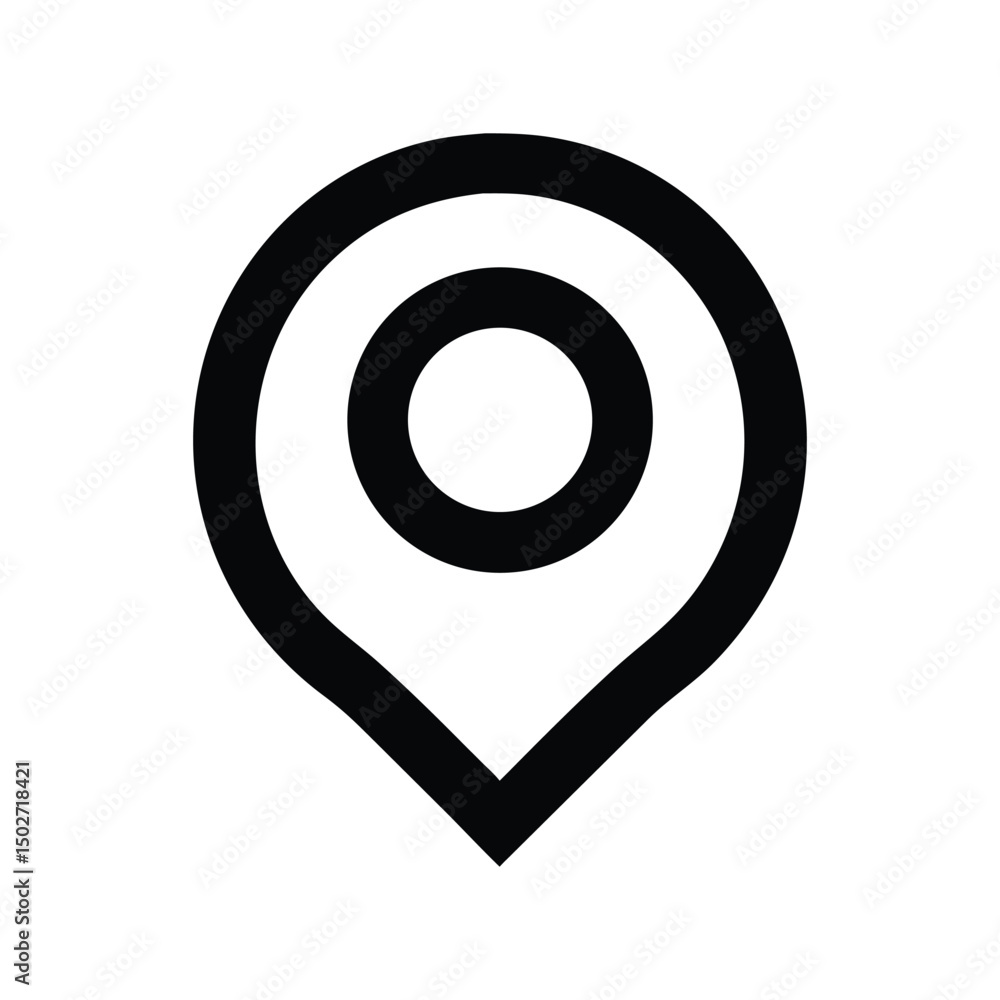 GPS icon vector. Navigation pin symbol for maps, location tracking apps, or travel interface designs
GPS icon vector. Navigation pin symbol for maps, location tracking apps, or travel interface designs