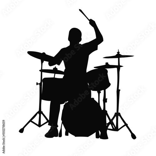 silhouettes of musicians