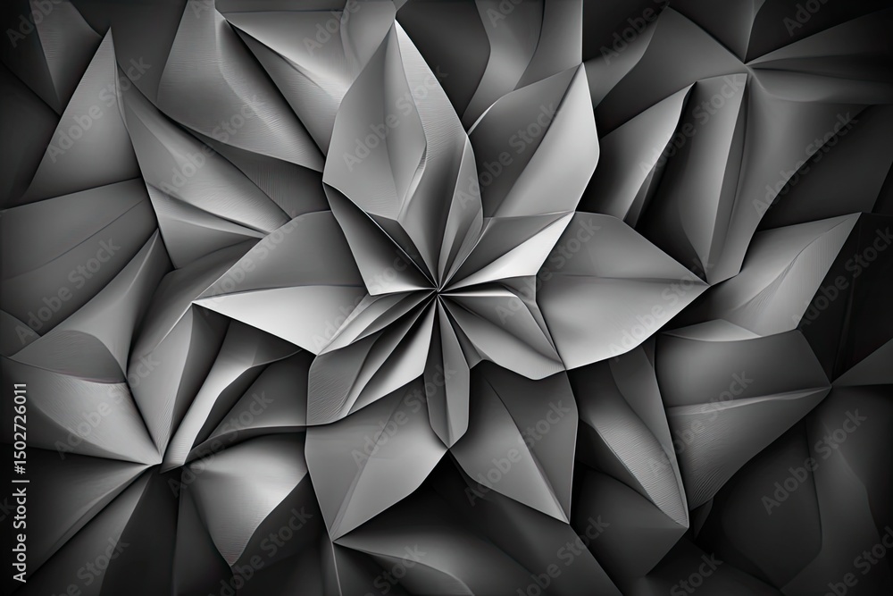 Obraz premium Abstract geometric floral pattern