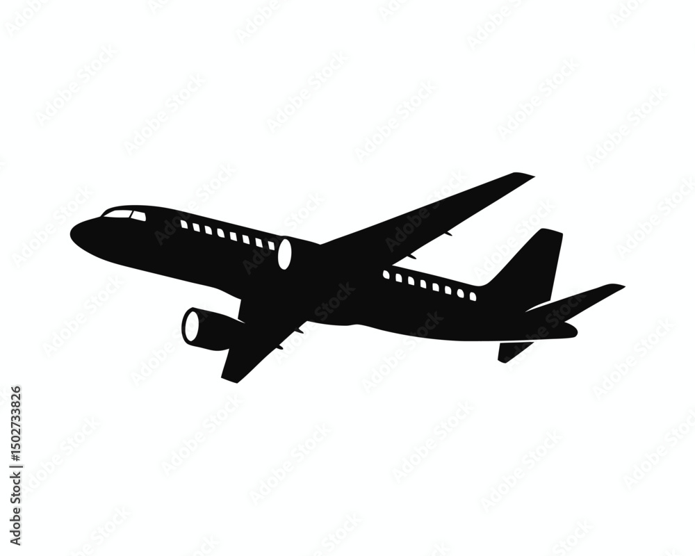 airplanes vector icon on white background, airplane vector Illustration airplanes vector icon on white background, airplane vector Illustration