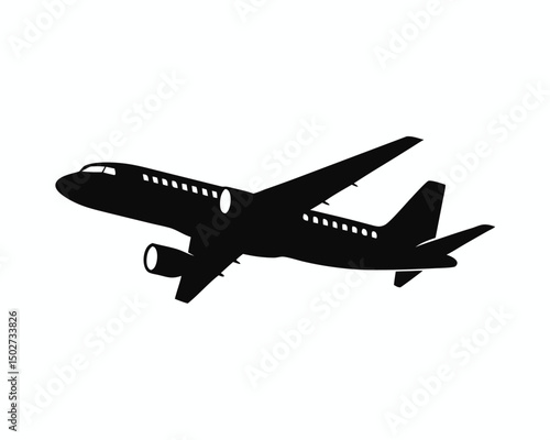 airplanes vector icon on white background, airplane vector Illustration