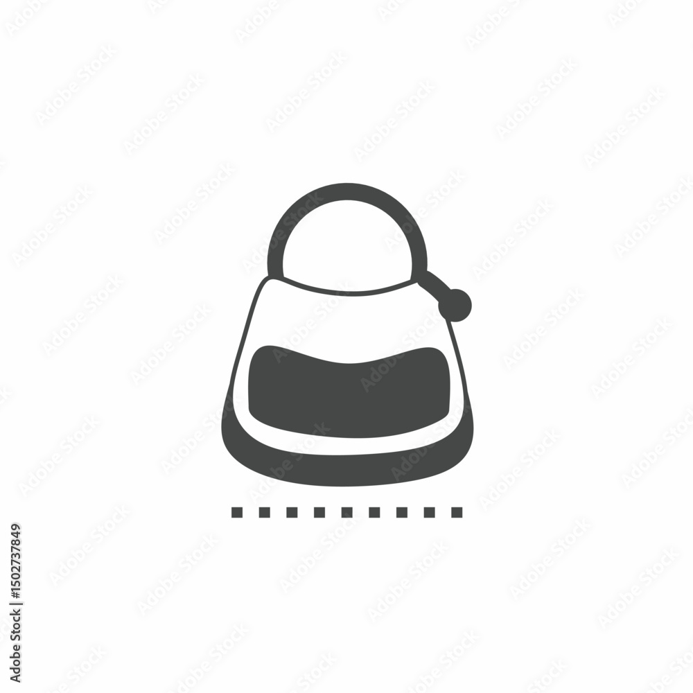 Black and white bag vector illustration icon. Illustration for business. Vector template. Black and white bag vector illustration icon. Illustration for business. Vector template.
