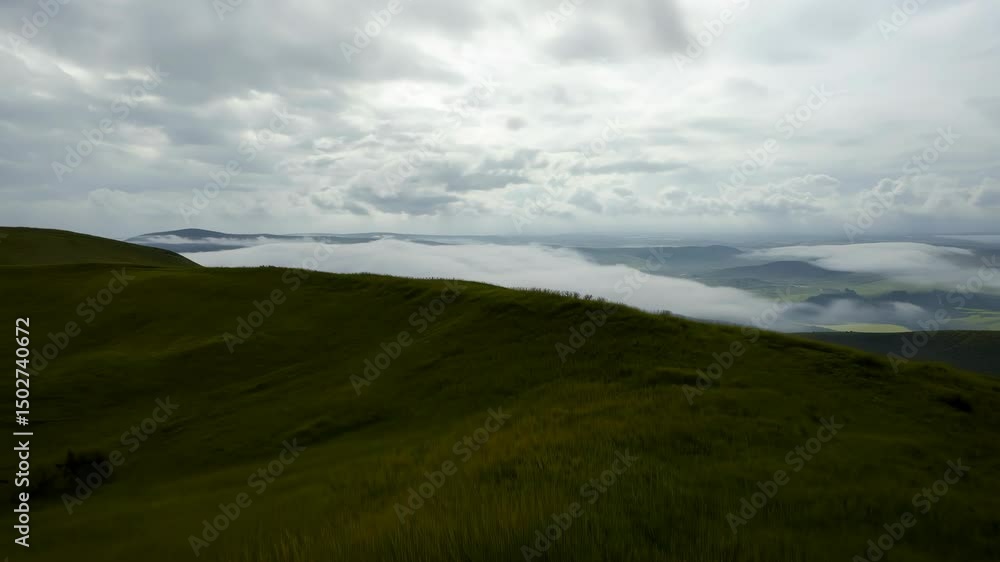 Misty mountain vista Misty mountain vista