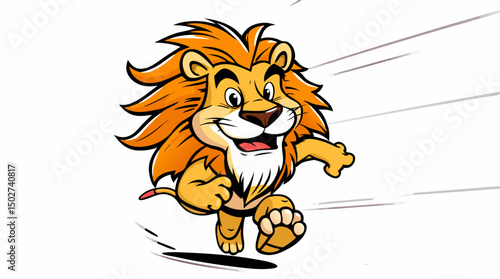 Fierce & Fun Cartoon Lions – Energetic Mascot Character Illustrations