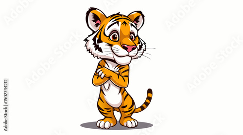 Expressive Tiger Mascots – Cartoon Jungle Cat Character Icons