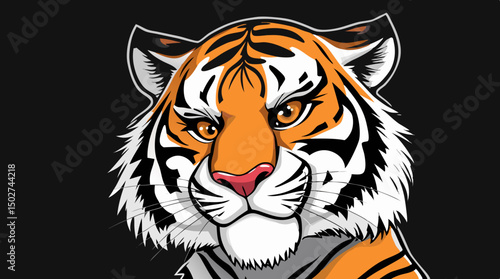 Expressive Tiger Mascots – Cartoon Jungle Cat Character Icons