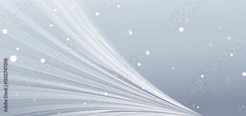 Abstract grey background with glowing curved rays elegant.