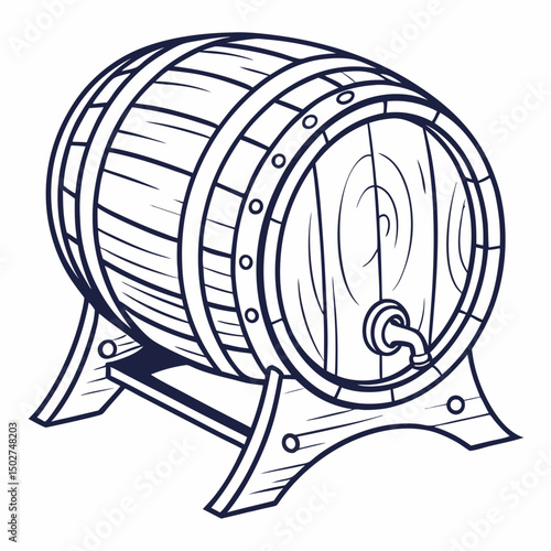 wine barrel with a barrel