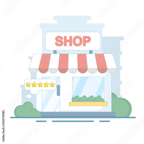 The concept of 5 Star Rated Store signifies that the store is the best store. trust to use the service again, customer satisfaction that gives 5 star rating feedback, Shopping with 5 Stars.