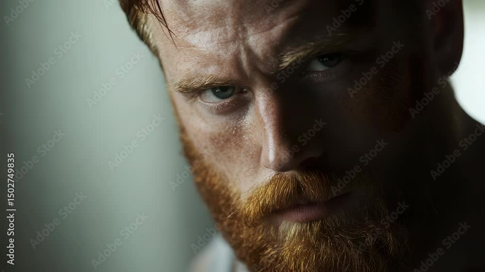 A close up of a man with a beard A close up of a man with a beard