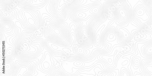 Abstract background vector. Abstract topographic contours map background. Abstract white pattern topography vector background. Black and white topography contour line map isolated on white background.