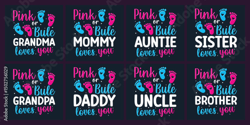 Pink or blue t shirt design