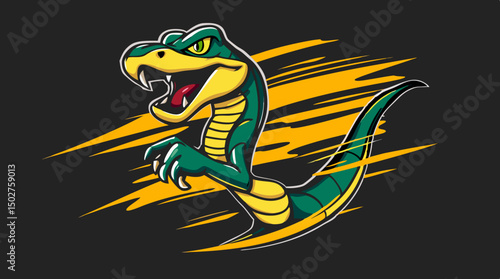 Cartoon Snake Mascots – Dynamic, Expressive, and Fun Reptile Logo Characters