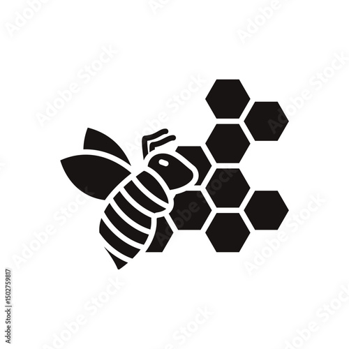 honeycomb icons isolated on White Background. Flat style design