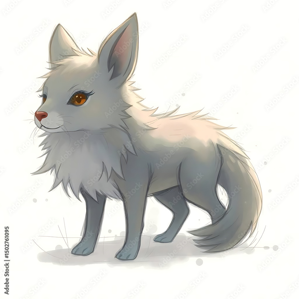 Obraz premium Futuristic Mechanical Beast Illustration