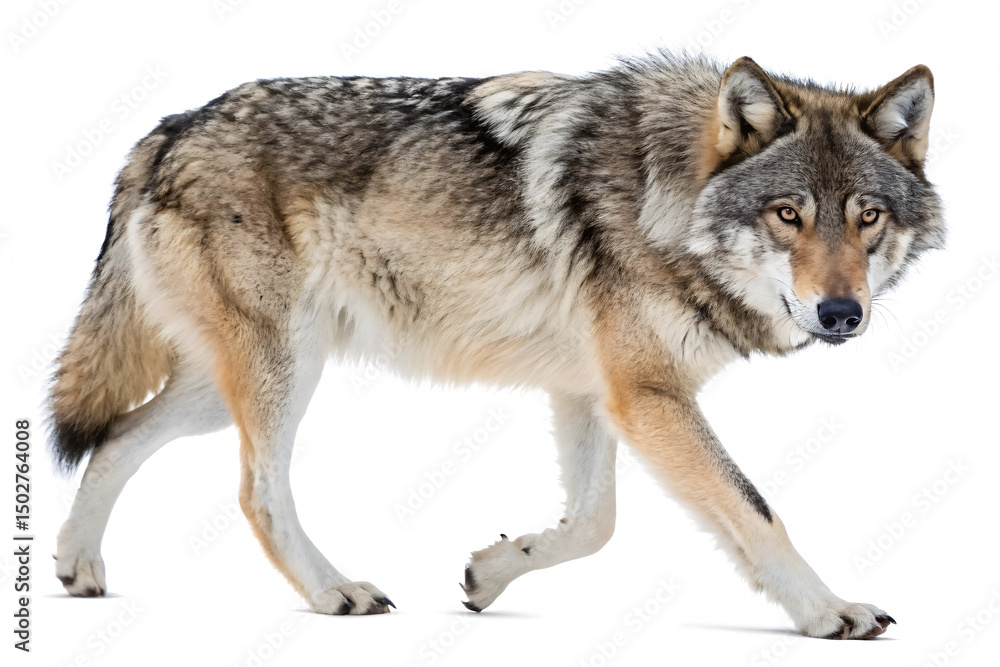 Fototapeta premium wolf isolated on white
