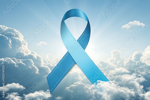 A flowing ribbon blending into clouds or light, symbolizing freedom, mental clarity, and serenity.